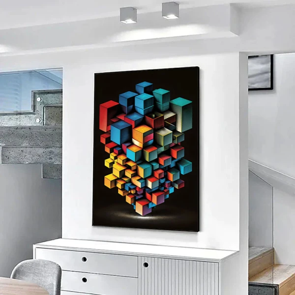 Abstract si Concret - Tablou geometric Abstract si Concret - Tablou geometric